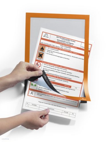 Infokeret A/4 öntapadós hátlap, mágneses előlap DURAFRAME 2db/cs