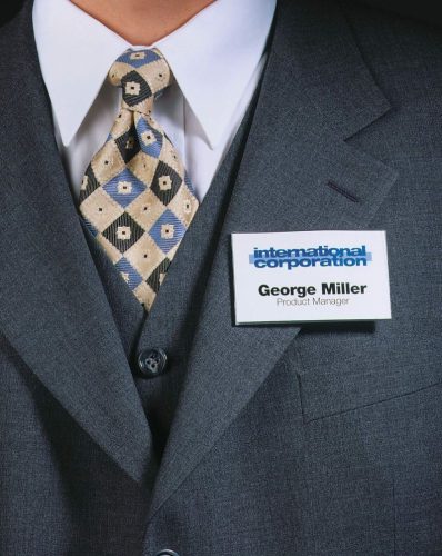 Névkitűző Durable 54x90 mm mágneses rögzítéssel