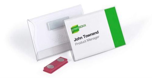 Névkitűző Durable 54x90 mm mágneses rögzítéssel