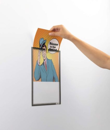 Infokeret Durable,  A4, öntapadó, szürke