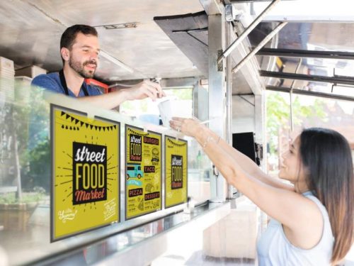 Infokeret Durable,  A4, öntapadó, szürke