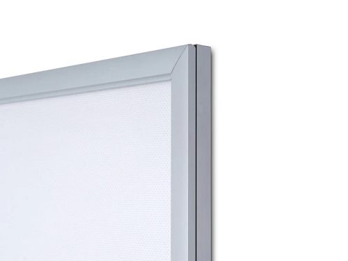 Plakátkeret LED világító, A4, egyoldalas, ezüst