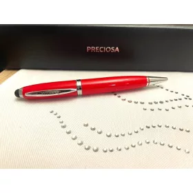   Fashion pen with USB - divatos rejtett USB pendrive betéttel - PRECIOSA kristály toll 0964 57