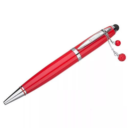 Fashion pen with USB - divatos rejtett USB pendrive betéttel - PRECIOSA kristály toll 0973 00