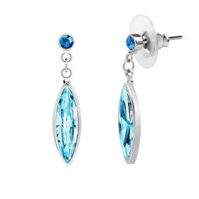   Viva la Vida - Kék Csoda - PRECIOSA Kristály fülbevaló 2285 67