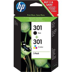   HP N9J72AE No.301 fekete+színes eredeti tintapatron multipack
