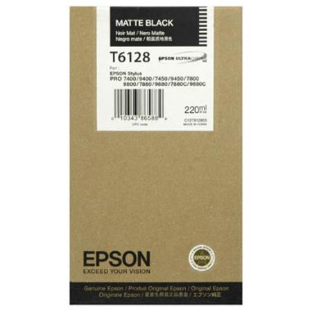 Epson T6128 matt fekete eredeti tintapatron