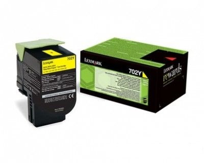 Lexmark [702Y] 70C20Y0 sárga eredeti toner