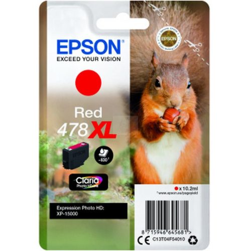 Epson 478XL T04F5 piros eredeti tintapatron