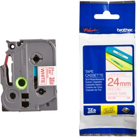   Brother TZE-252 fehér alapon piros eredeti feliratozó szalag