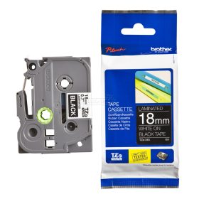   Brother TZE-345 fekete alapon fehér eredeti feliratozó szalag