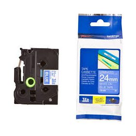   Brother TZE-555 kék alapon fehér eredeti feliratozó szalag