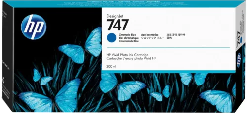 HP P2V85A No.747 króm sötétkék eredeti tintapatron