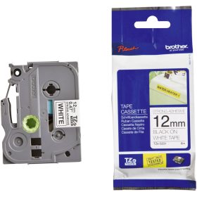   Brother TZe-S231 fehér alapon fekete eredeti feliratozó szalag