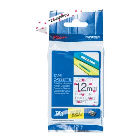   Brother TZe-MPPH31 mintás rózsaszín alapon fekete eredeti feliratozó szalag