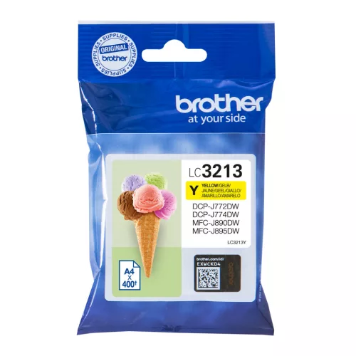 Brother LC3213 sárga eredeti tintapatron