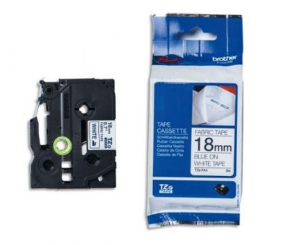 Brother TZE-FA4 fehér alapon kék eredeti feliratozó szalag