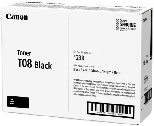 CANON T08 fekete eredeti toner