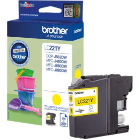 Brother LC221 sárga eredeti tintapatron