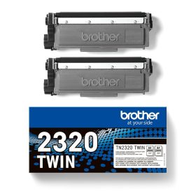 BROTHER TN-2320 fekete eredeti toner duplacsomag