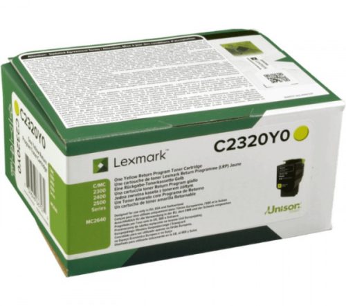Lexmark [C2535/MC2425] C2320Y0 sárga eredeti 1k toner