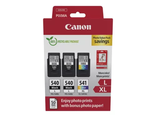 Canon PG-540L X2 + CL-541XL eredeti tintapatron multipack + fotópapír