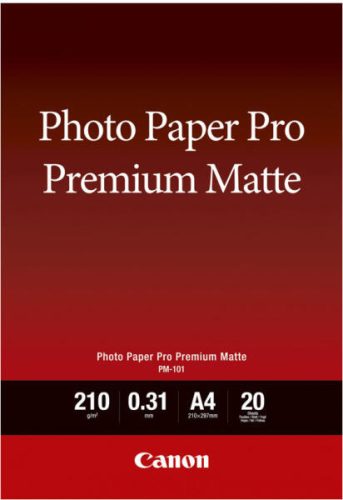 Canon PM-101 Prémium Matt eredeti fotópapír (A/4, 20lap, 210g, 8657B005)