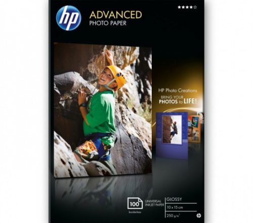 HP Q8692A fényes eredeti fotópapír (10x15cm, 100 lap, 250g)