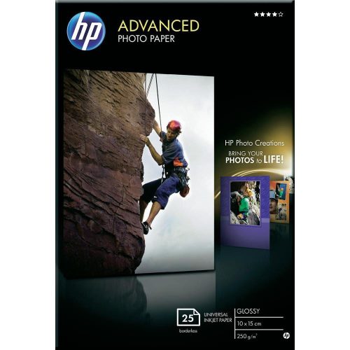 HP Q8696A fényes eredeti fotópapír (13x18cm, 25 lap, 250g)