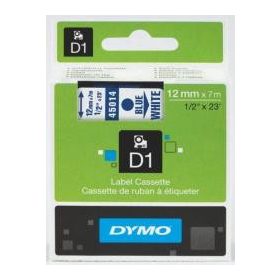   Dymo D1 45014 fehér alapon kék eredeti feliratozó szalag (S0720540)