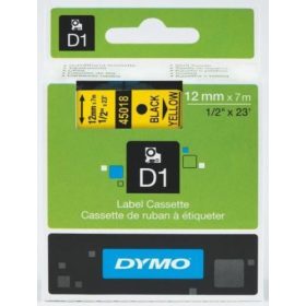   Dymo 45018 sárga alapon fekete eredeti feliratozó szalag (S0720580)