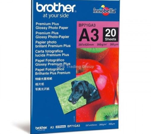 Brother BP71GA3 eredeti fotópapír (A3, 20db, 260g)
