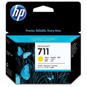   HP CZ136A doboz sérült TINTAPATRON (No.711 YELLOW 3PACK INK b ware)