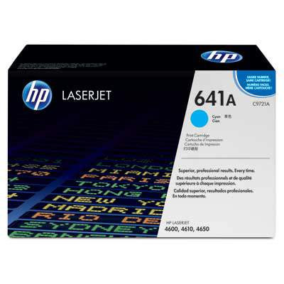 HP C9721A doboz sérült TONER (No.641A C b ware)
