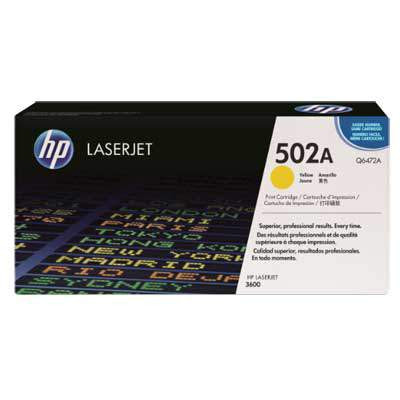 HP Q6472A doboz sérült TONER (No.502A YELLOW b ware)