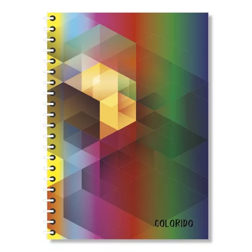 Spirálfüzet A/4, vonalas, Colorido, 200 lapos
