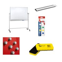 Fehértáblák, táblatisztítók, mágnesek és tartozékok