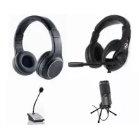 Fejhallgatók, headsetek és mikrofonok