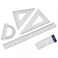 Vonalzók, szögmérők, vonalzó szettek